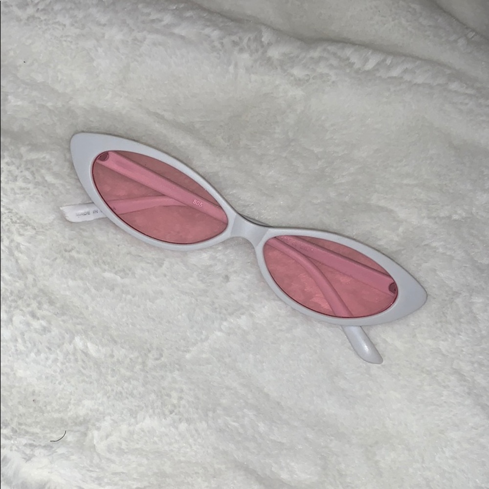 Aesthetic pink sunglasses